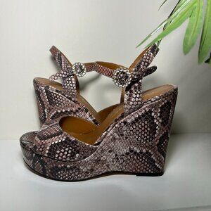 🌹 Kurt Geiger Snake Print Wedges